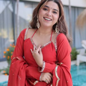 ovi-014_25421014 💚❤️ Festive Anarkali Suit Set