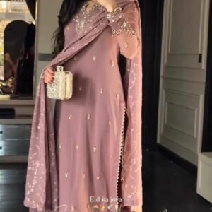 ovi-036_25443036 Elegant Mauve Embroidered Suit Set with Dupatta ✨