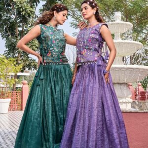 ovi-046_2700046 🌸 Designer Embroidered Lehenga Choli Set